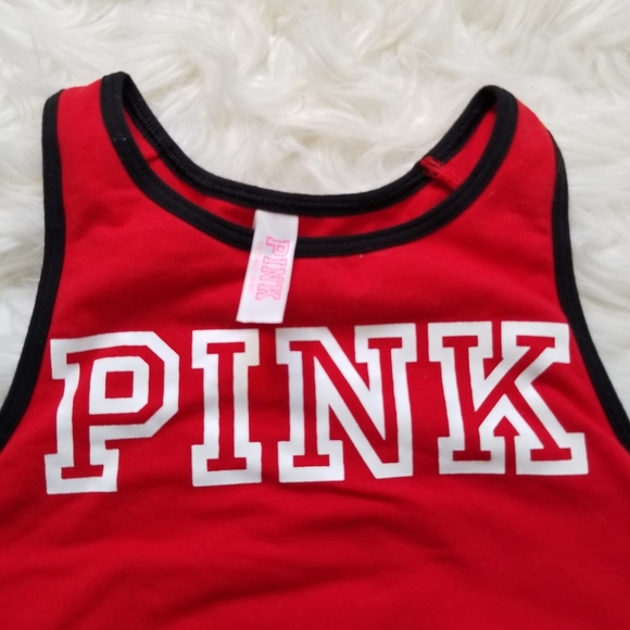 Pink Victorias Secret Red Logo Sports Bra - Picture 2 of 6